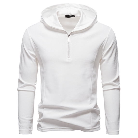 KANG Half Zip Pullover Hooded Athletic Sweatshirt Lightweight Breathable Performance Activewear Top For Running Training Casual Wear