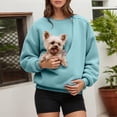 thumbnail image 1 of KANG Hoodless Pullover Sweatshirt With Pocket For Small And Cats Cozy Soft Fleece Front Style Cuddly, 1 of 5