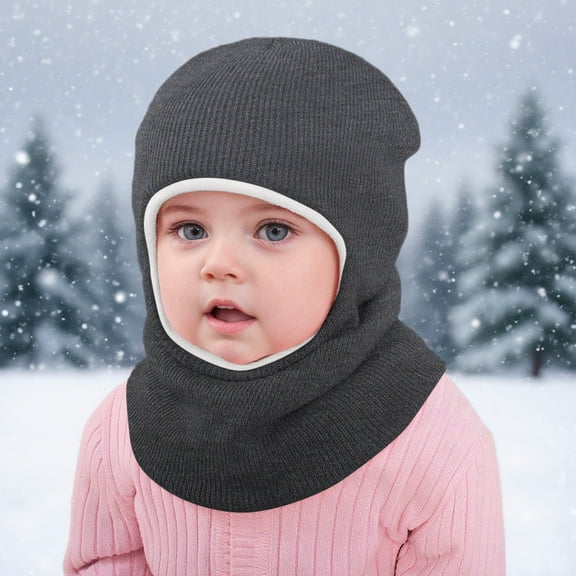 KANG Kids Winter Fleece Knit Hat With Ear Warm Thermal For Infants Toddlers Boys Girls Cold Weather Outdoor