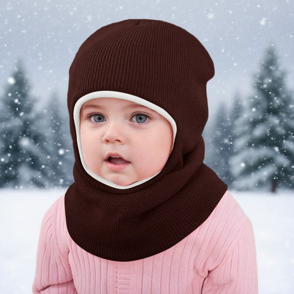 KANG Kids Winter Fleece Knit Hat With Ear Warm Thermal For Infants Toddlers Boys Girls Cold Weather Outdoor