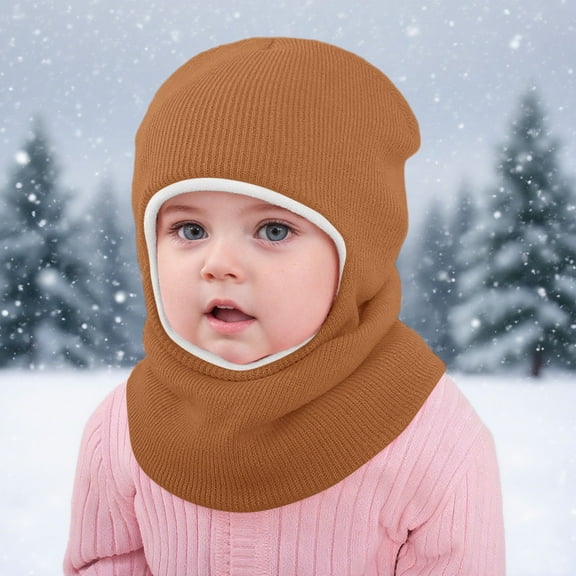 KANG Kids Winter Fleece Knit Hat With Ear Warm Thermal For Infants Toddlers Boys Girls Cold Weather Outdoor