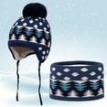 thumbnail image 1 of KANG Kids Winter Scarf And Hat Soft Knitted With Warm Neck Warmer For Boys Girls Cold Weather Outdoor Activities, 1 of 6