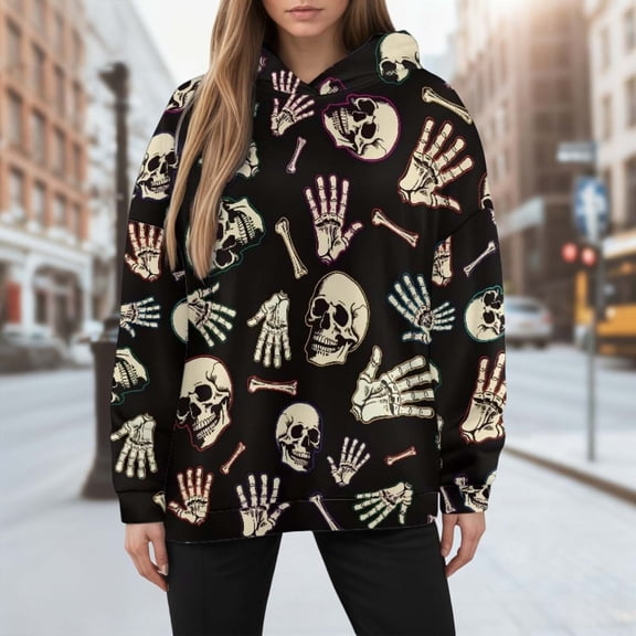 KANG Lightweight Hooded Jacket Long Sleeve Athletic Sweatshirt Casual Streetwear Outerwear For Teen Girls