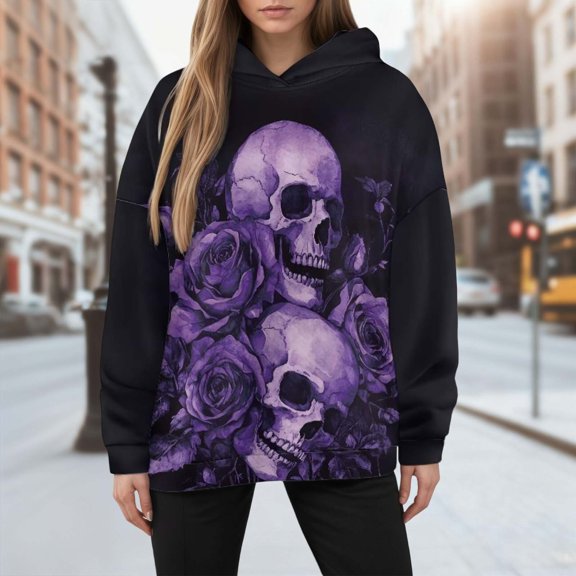 KANG Lightweight Hooded Sweatshirt Long Sleeve Athletic Jacket Casual Streetwear Pullover For Teens And Girls