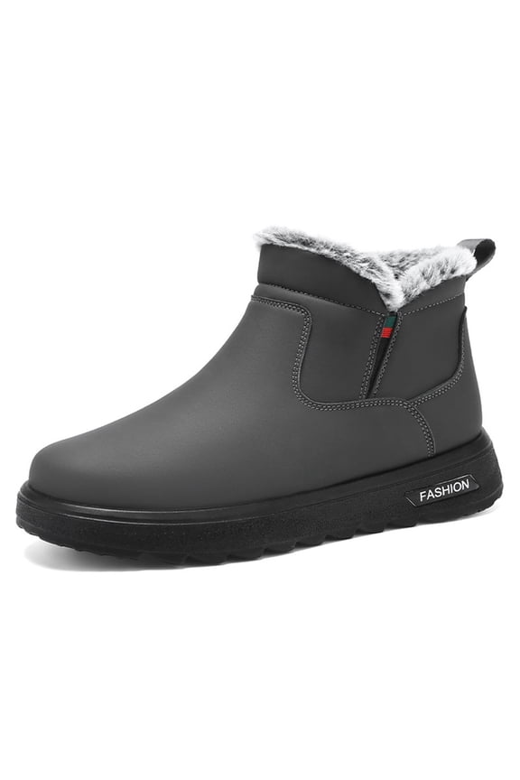 Men's Winter Snow Boots Insulated Slip Thermal Snow Boots For Outdoor Hiking And Daily Wear Comfortable Soft Sole