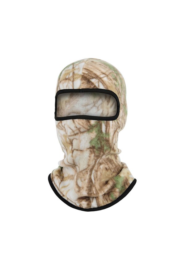 Outdoor Warmth Scarf Hat And For Riding And Skiing Fleece Face Windproof Winter For Cold Weather Camouflage One Size