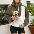 thumbnail image 1 of KANG Oversized Hoodie With Sling Pocket Front Warm Fleece Sweatshirt For Casual Outfit And Daily Comfort, 1 of 6
