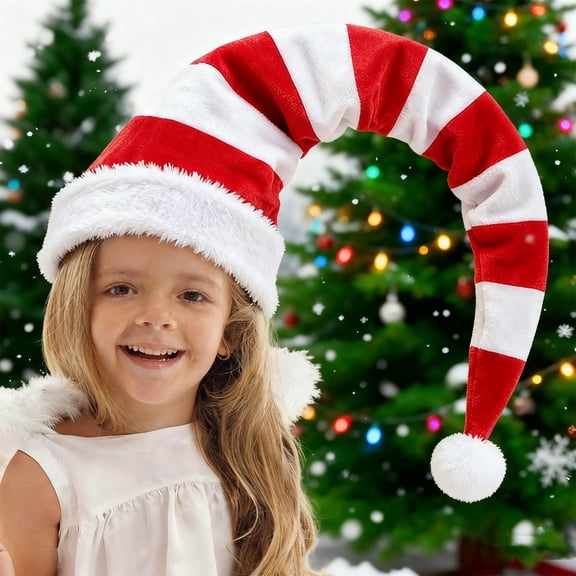 KANG Party Hat For Kids Festive Santa Ear Cap With Holiday Celebration Costume Red One Size
