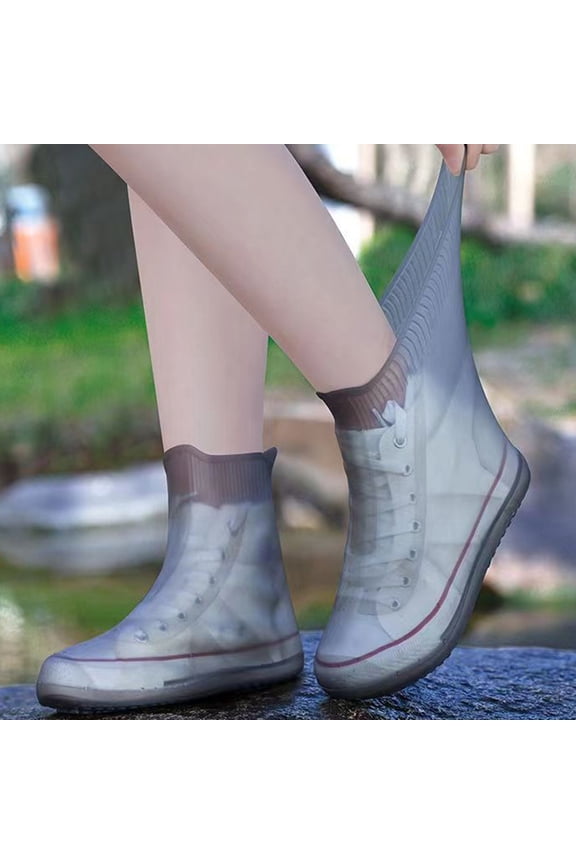Shoe Covers For Men Women Non Slip Outdoor Rain Boots Protectors Reusable Durable Thick Sole Footwear For Hiking Camping Walking