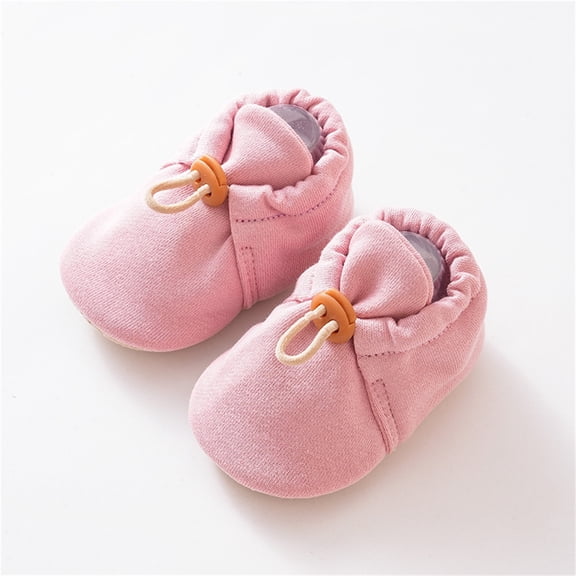 KANG Soft Sole Baby First Non Slip Booties For Infants And Toddlers With Adjustable Straps And Cute Cartoon Designs For Early Walking Stages Pink 11