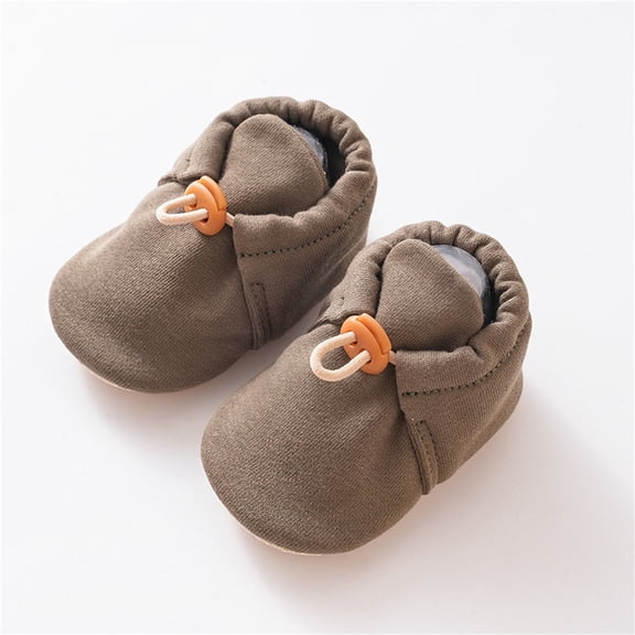 KANG Soft Sole Baby First Non Slip Booties For Infants And Toddlers With Adjustable Straps And Cute Cartoon Designs For Early Walking Stages Army Green 12