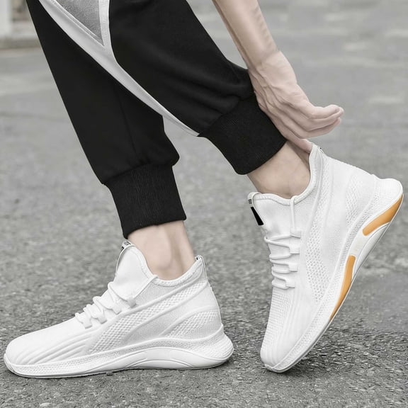 KANG Stylish Sneakers Dad Shoes Height Increasing Sneakers For Performance And Everyday Comfort White 37