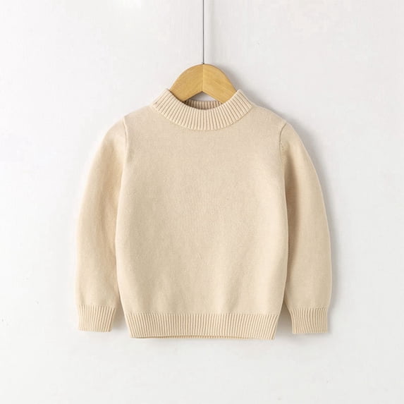 KANG Sweater Mid Neck Knit Top Soft Warm Fall Winter Casual Pullover Comfortable For Everyday Wear