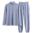thumbnail image 1 of KANG Thermal Loungewear High Neck Pullover And Jogger Pants Winter Warm Sleepwear Home Comfort Outfit For Cold Weather Cozy Relaxation Heavyweight Fabric Soft Design, 1 of 4