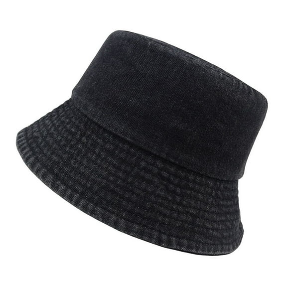 KANG Trendy Denim Bucket Hat For Men Women Casual Outfit Accessories Unisex Sun Hat For Daily Wear And Outdoor Activities
