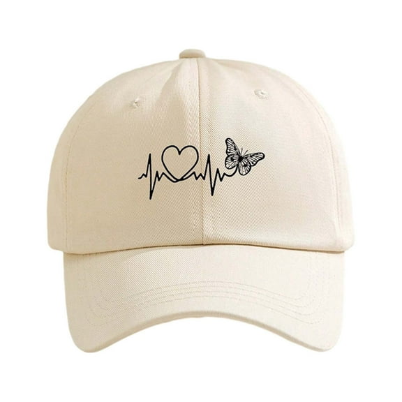KANG Unisex Heart Baseball Cap Adjustable Sun Hat For Outdoor And Daily Casual Wear