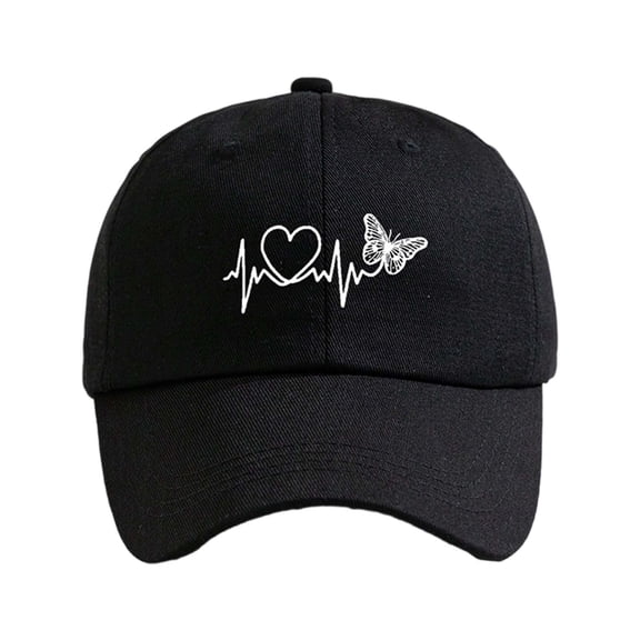 KANG Unisex Heart Baseball Cap Adjustable Sun Hat For Outdoor And Daily Casual Wear