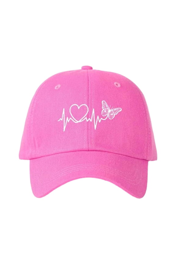 Unisex Heart Baseball Cap Adjustable Sun Hat For Outdoor And Daily Casual Wear