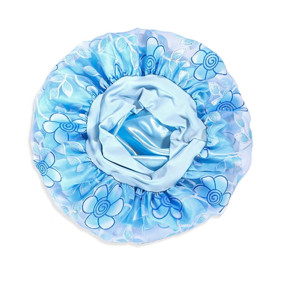 KANG Wide Brimmed Children's Nap Caps And Bath Caps. Fully Wrap Around The Hair. Fashionable And Convenient. Elastic Layer With Printed Colorful Patterns.