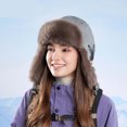 thumbnail image 1 of KANG Winter Fleece Lined Thick Hat For And Suitable For Cycling Skiing Cold Warmth Lei Feng Hat Outdoor Windproof Earmuff Hat Light Gray One Size, 1 of 4