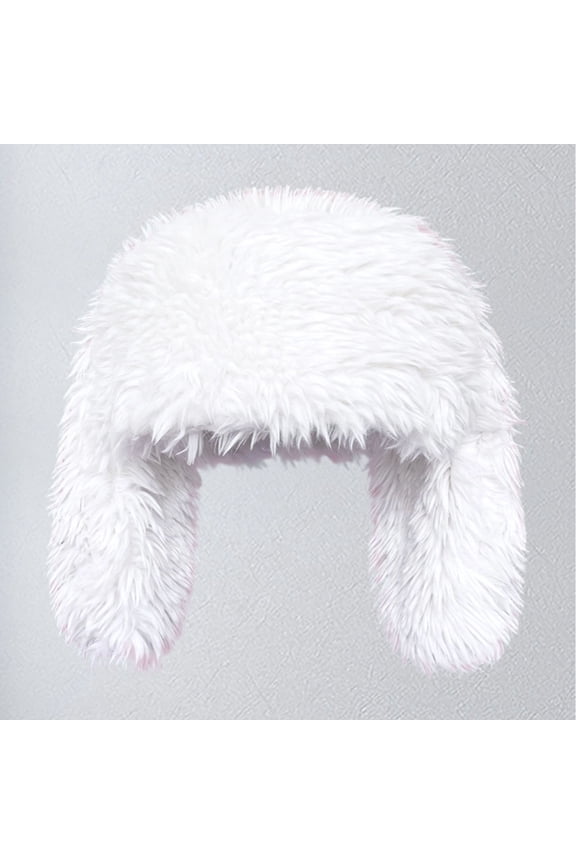 Winter Hat With Rabbit Ears Soft Ear Cap For Warmth And Cute Style