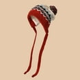 thumbnail image 1 of KANG Winter Knitted Hat With Ear And Tie Closure For Cozy Thermal Cabled For Cold Weather, 1 of 3