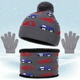 thumbnail image 1 of KANG Winter Scarf Hat And For Kids Knitted Neck Warmer Thermal Touchscreen Mittens Cold Weather, 1 of 9