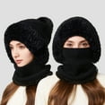 thumbnail image 1 of KANG Winter Warm Fleece Lined Scarf Hat For Cold Weather Outdoor Activities Thermal Knitted Face, 1 of 5