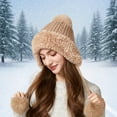 thumbnail image 1 of KANG Winter Warm Knitted Hat With Ear And Triple Ties For Cold Weather Outdoor Activities, 1 of 5