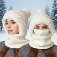 thumbnail image 1 of KANG Winter Warmth Fleece Lined Scarf Hat For Cold Weather Outdoor Activities Thermal Face, 1 of 5