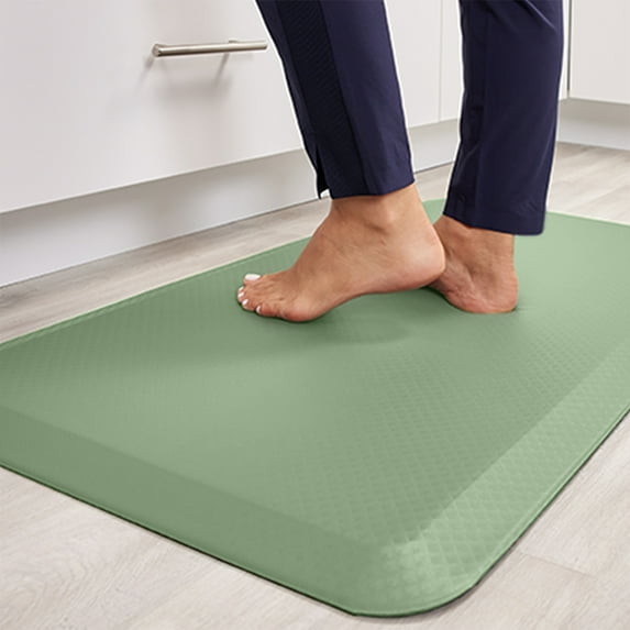 KANGAROO Anti Fatigue Cushioned Kitchen Floor Mats, Office Desk Standing Mat, 17x24, Sage Green