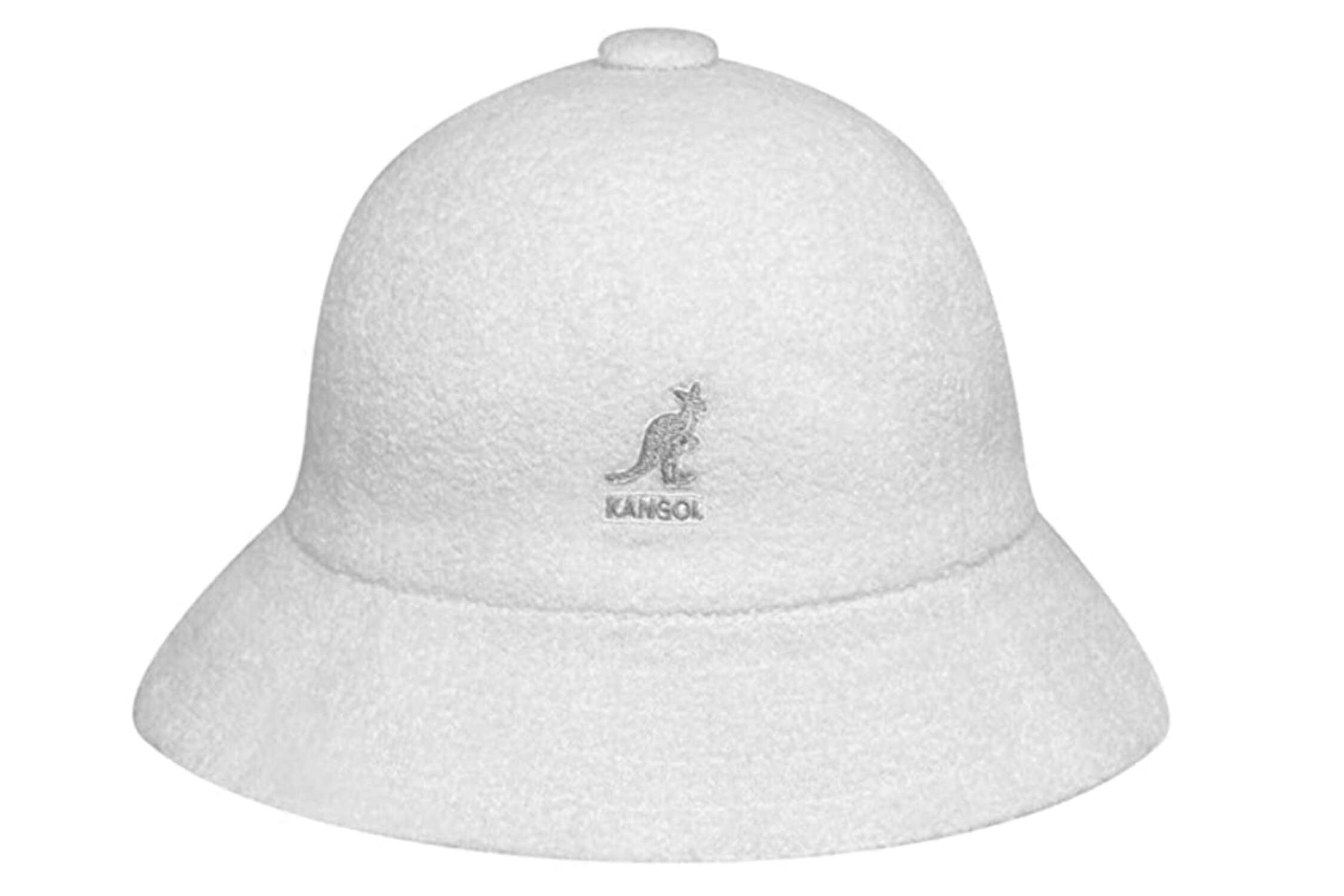 KANGOL Bermuda Casual Bucket Hat Terry Towelling Cap - White