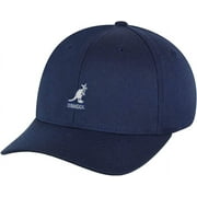 KANGOL Wool Flexfit Baseball Cap, Dark Blue, L-XL