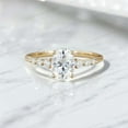 thumbnail image 1 of KANISHKAGEMS&JEWELS 2Ct 8x6mm / Emerald Cut Moissanite Bridal Wedding Ring Colorless Gemstone Proposal Ring Anniversary Gift For Wife, 1 of 6
