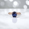 thumbnail image 1 of KANISHKAGEMS&JEWELS 8x6MM / 1.5Ct Oval Shape Sapphire Engagement Ring Solitaire Statement Proposal Ring Art Deco Women Jewelry Birthday Gift For Daughter, 1 of 4