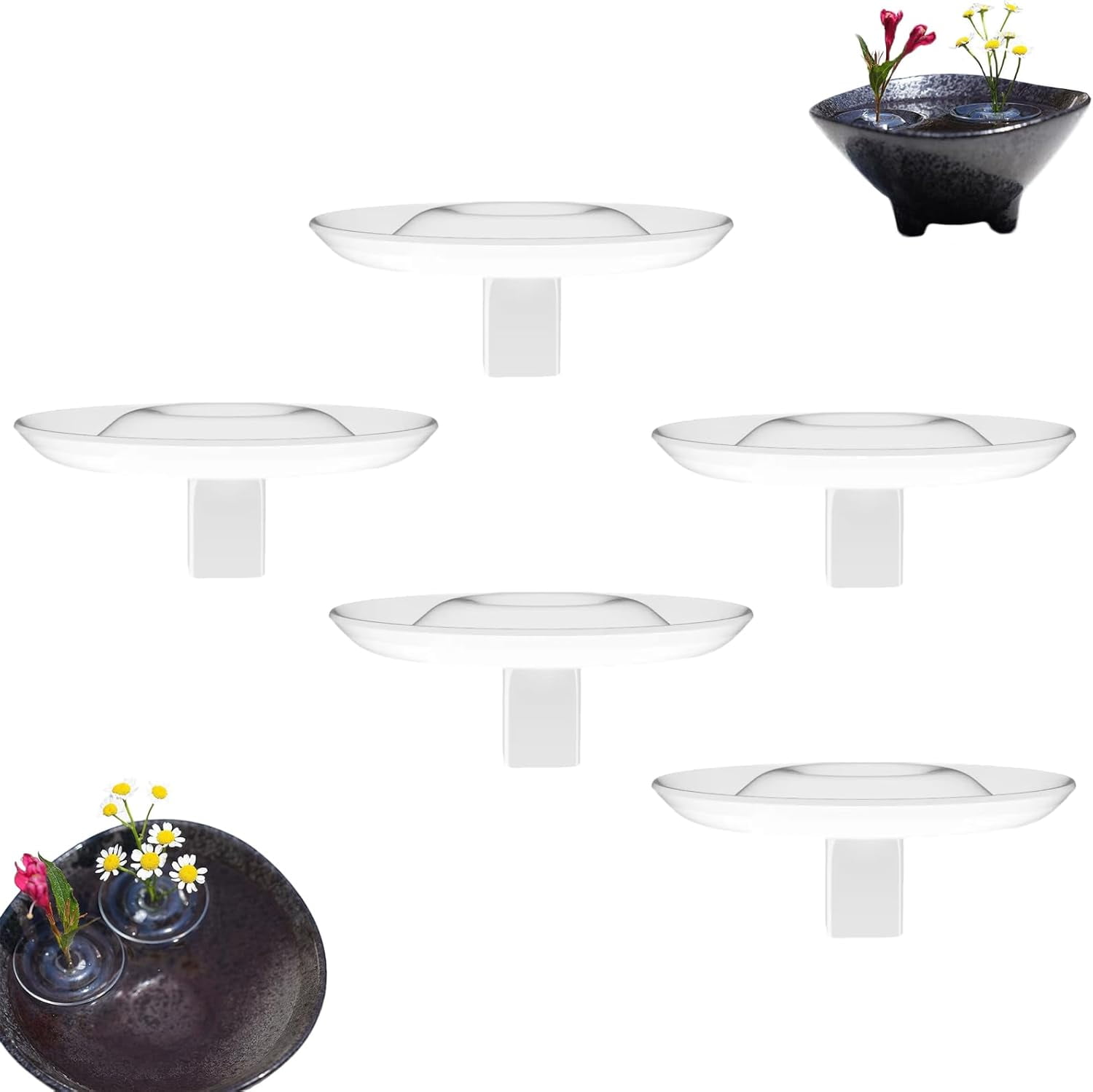 KANOHENO Creative Floating Floral Arrangement Holder,5/10/20 pcs Clear ...