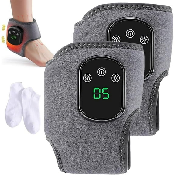 KANOHENO Foot Massager,3 Vibration Modes & 5 Heat Levels,Portable Foot Triple Method Massager for Neuropathy & Circulation & Pain Relief