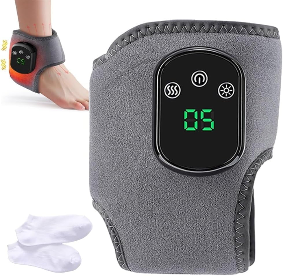 KANOHENO Foot Massager,3 Vibration Modes & 5 Heat Levels,Portable Foot Triple Method Massager for Neuropathy & Circulation & Pain Relief