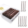 thumbnail image 1 of KANPRINCESS 100PCS 2.4Inches/6cm Hair Pins,Brown Bobby Pin, Hair Bobby Pins for All Hair Types,Hair Accessories for Women Lady Girls Hairdressing Hair Salon Bun Hair Pin With Clear Storage Box(Brown), 1 of 7