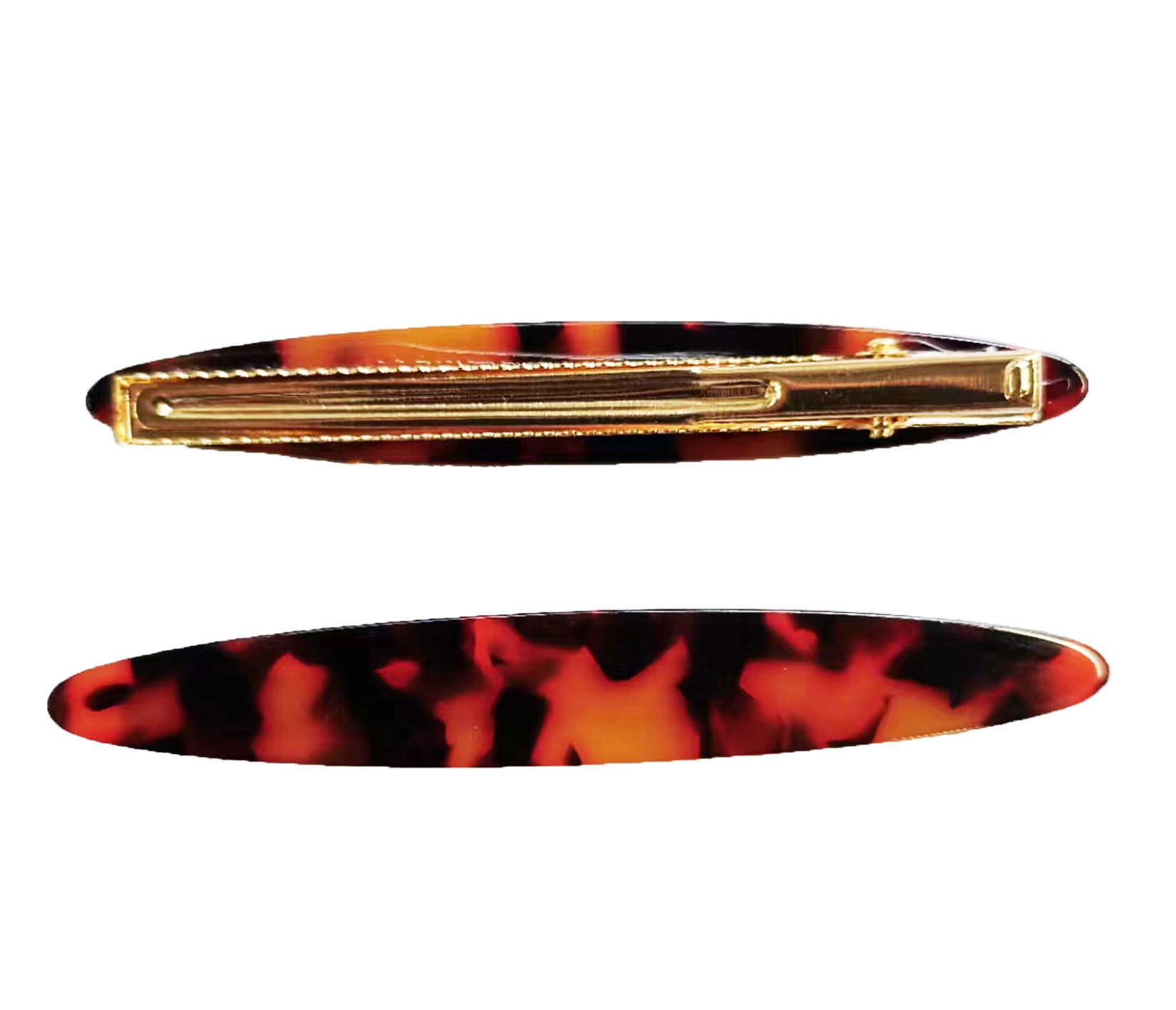 KANPRINCESS 2PCS/SET Acrylic Resin Side Hair Clips, NoSlip Hairpins