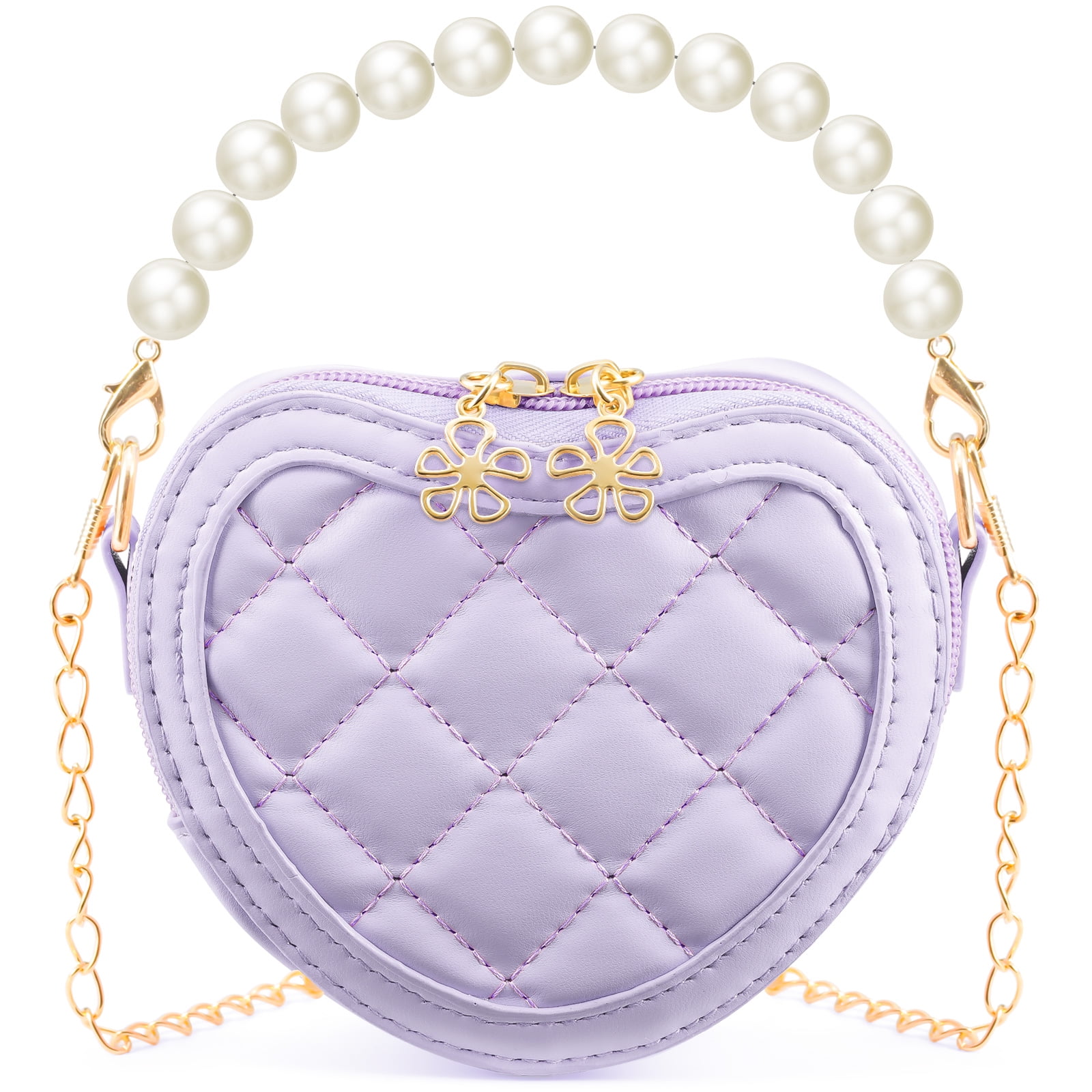 Princess♡mama KANPRINCESS Toddlers Heart Shaped Crossbody Bag, Cute