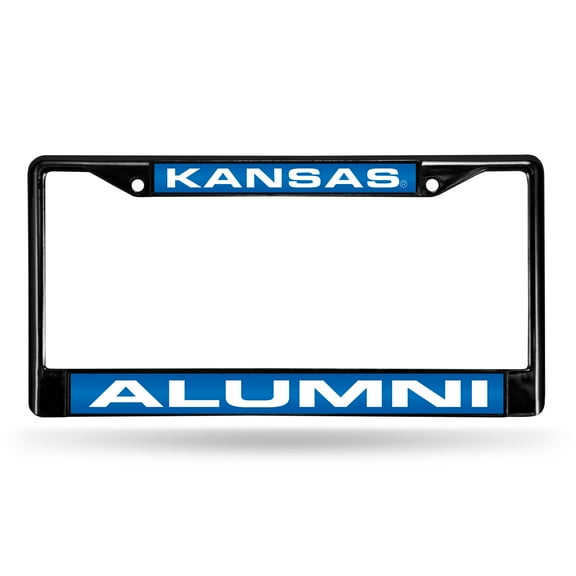 KANSAS ALUMNI BLACK LASER FRAME