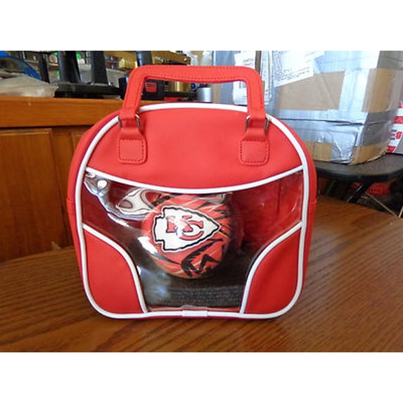 KANSAS CITY CHIEFS MINI VIZ-A-BALL & RED MINI BAG - FREE SHIPPING