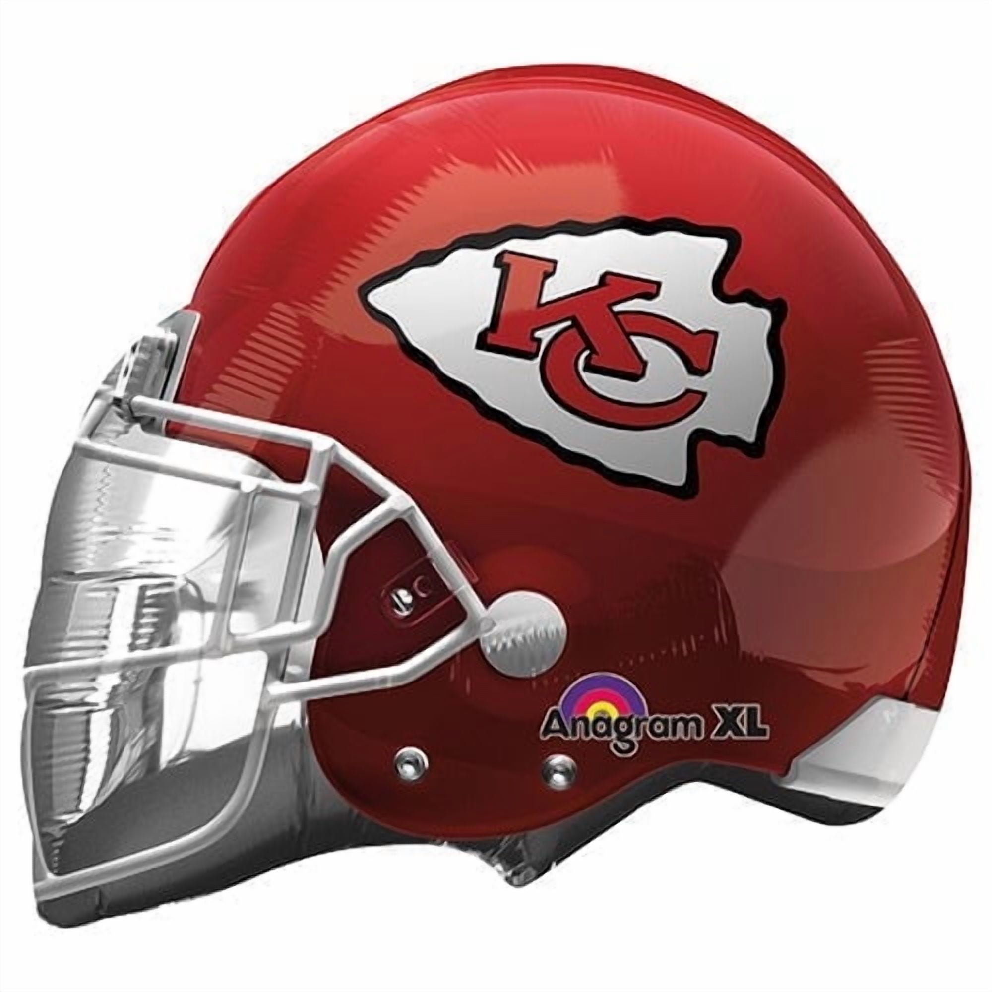 KANSAS CITY HELMET FOOTBALL - FOR A CHIEFS THEMED PARTY - PARTY SUPPLIES DECORATIONS - 1PC