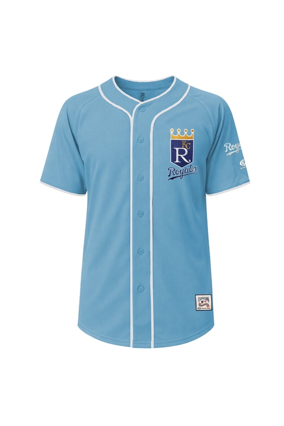 MLB Kansas City Royals Men's Alternate Color Cooperstown Full Button Jersey