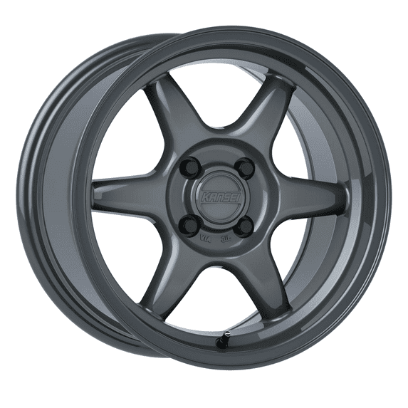 KANSEI Tandem Rim 15X7 4X114.3 Offset 0 Gloss Gunmetal (Quantity of 1)