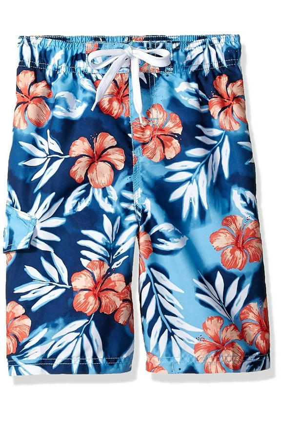 MEN'S VACAY BLUE SWIM SHORTS/TRUNKS LARGE