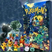 KANY 2023 Christmas Advent Calendar Contains 24PC Pokemon Figures Toys| Pokemon Christmas Cute Figures Toys Advent Calendar| Christmas 24 Days Surprise Countdown Calendar C