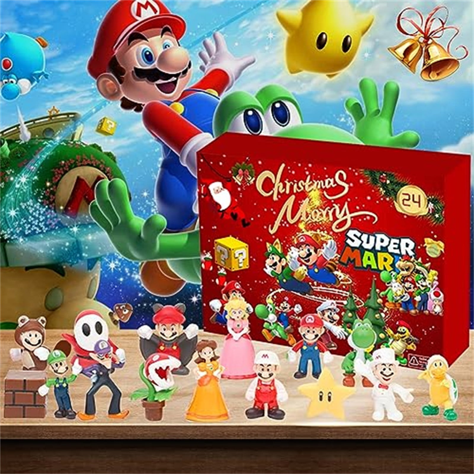 KANY 2023 Christmas Advent Calendar Contains 24PC Super Mario Figures