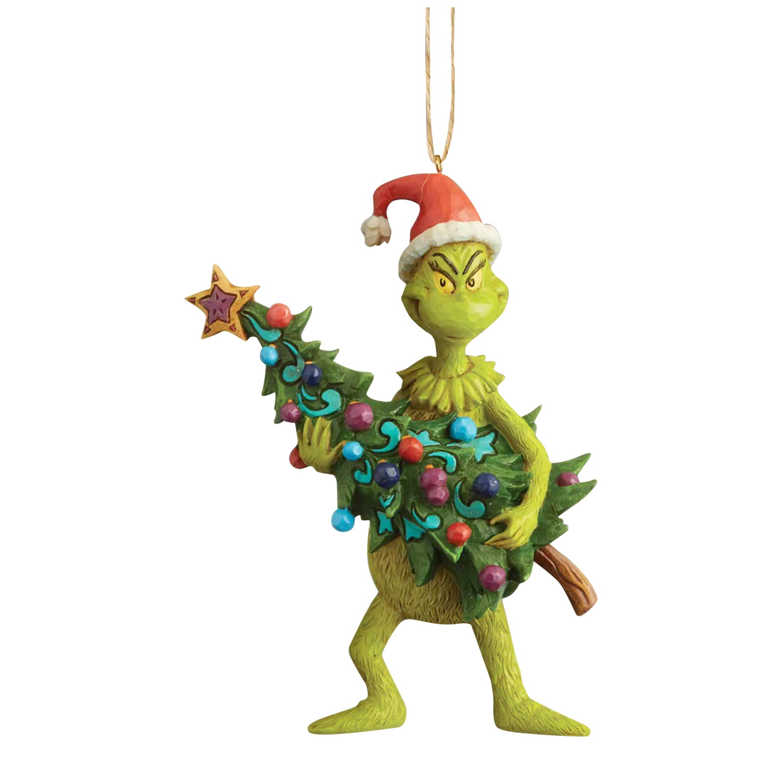 Kany 2023 Grinch Decor Clearance Sale 2023 Grinch Christmas Tree Resin Ornaments Three 4843